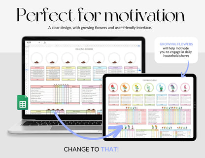 DHD Cleaning Schedule, Spreadsheet Template, Weekly, Monthly, Annual Cleaning Checklist, Cleaning Tracker