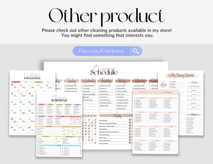 DHD Cleaning Schedule, Spreadsheet Template, Weekly, Monthly, Annual Cleaning Checklist, Cleaning Tracker