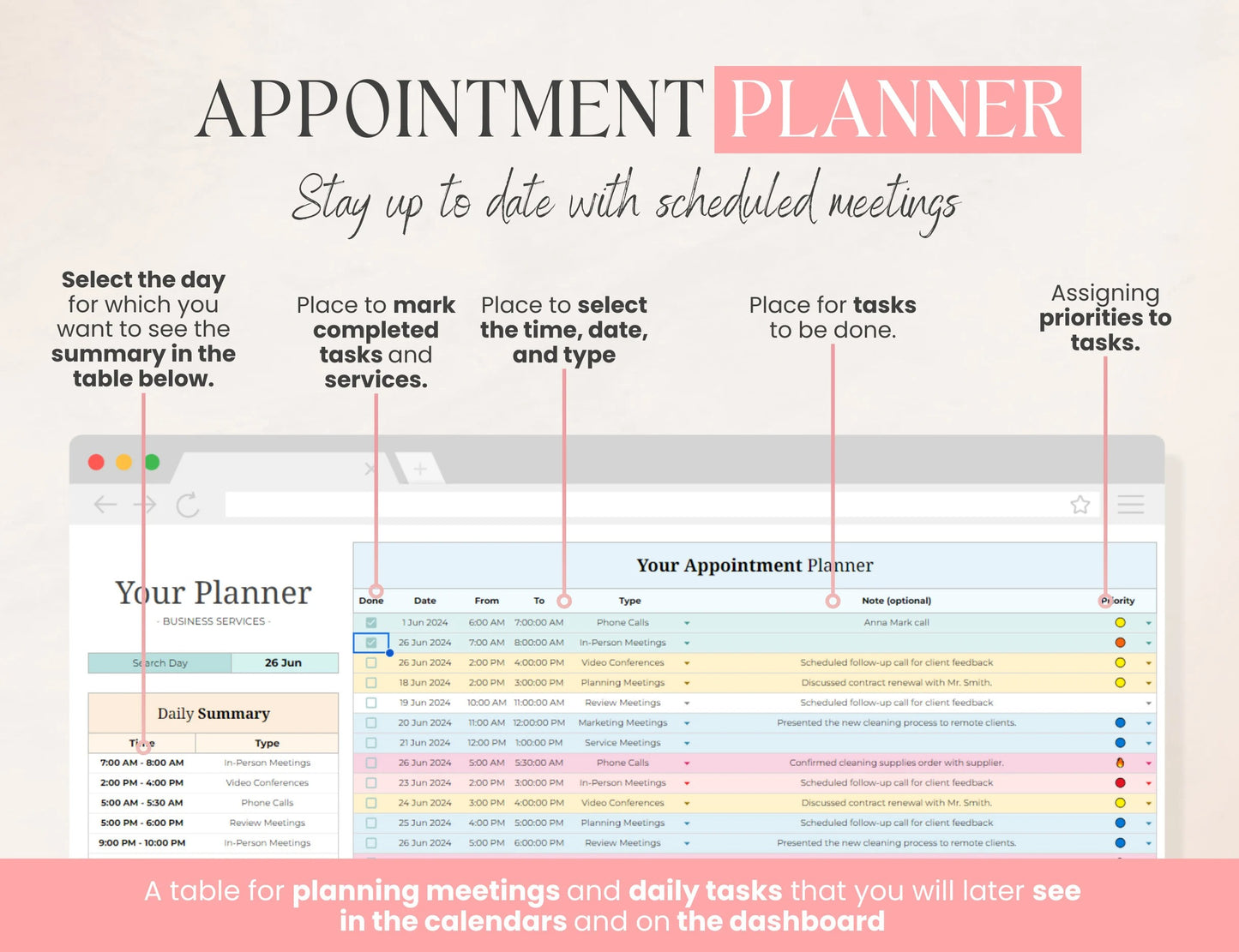 Cleaning Business CRM | Client tracker | Task Tracker Google Sheets Template | Budget | Cleaning Schedule